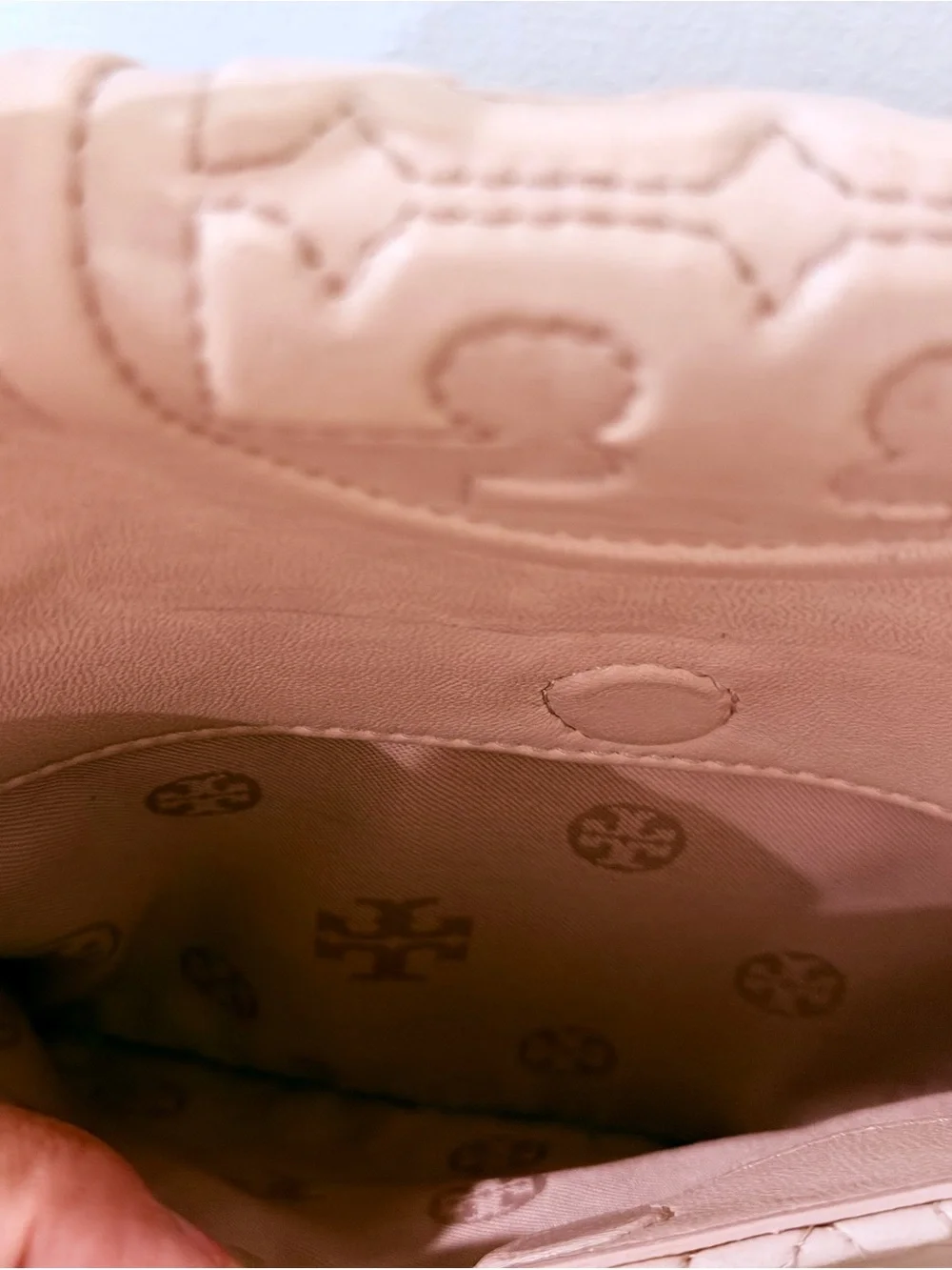 Tory Burch Pink Leather Medium Fleming Shoulder Bag